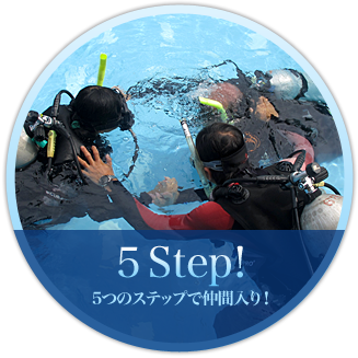 5 Step!　5つのステップで仲間入り！